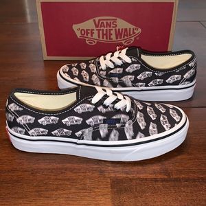 Vans Authentic Blur Boards Black & White Shoes 🛹